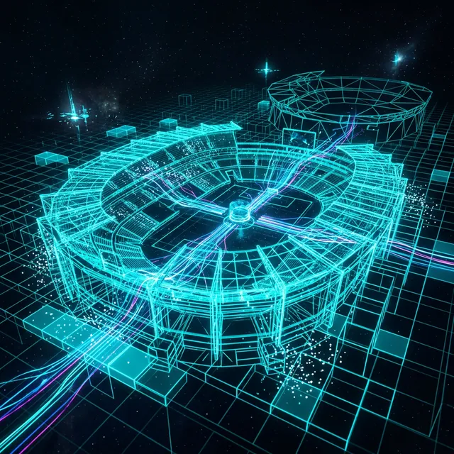 Motor 3D XSeats — Visualização futurística do motor de gestão espacial